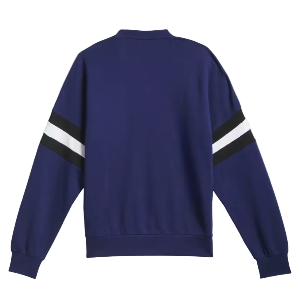 Adidas Skateboarding Vintage Inspired Crewneck Sweatshirt Blue/Black/White - Image 2