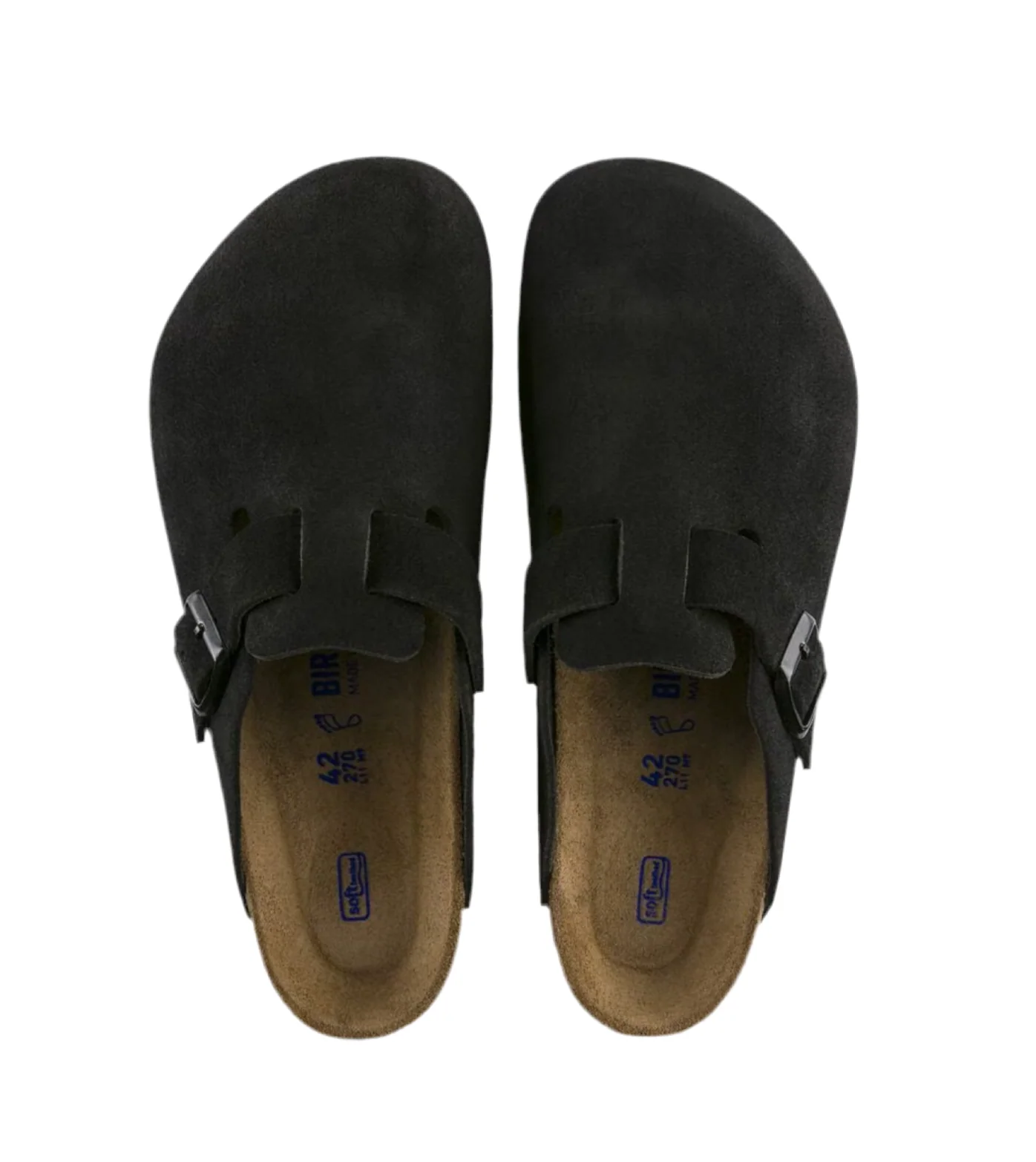 Birkenstock Boston Soft Footbed Suede (Black) - Image 4