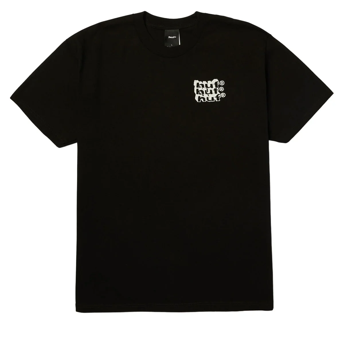 HUF Hand Stacked T-Shirt - Black - Image 2