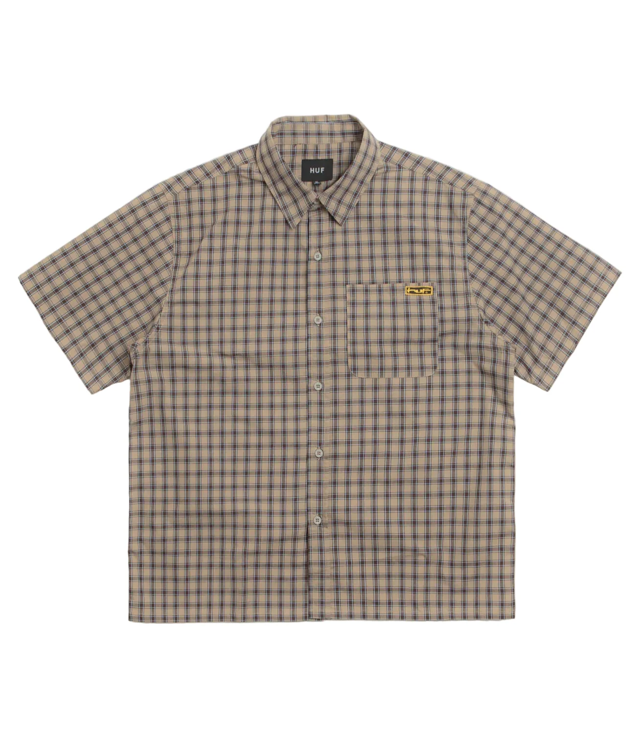 HUF Stretch Micro Plaid Clay