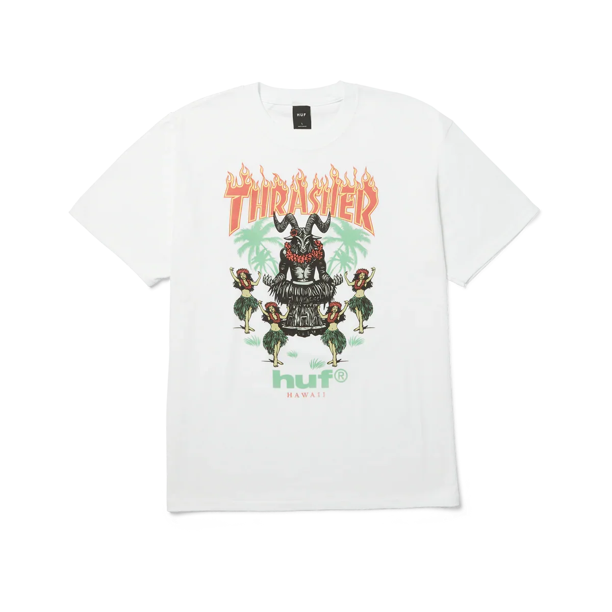 HUF x Thrasher Goat Luau T-Shirt (White)