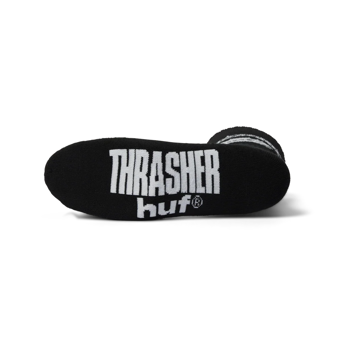 HUF x Thrasher Logo Sock (Black) - Image 2
