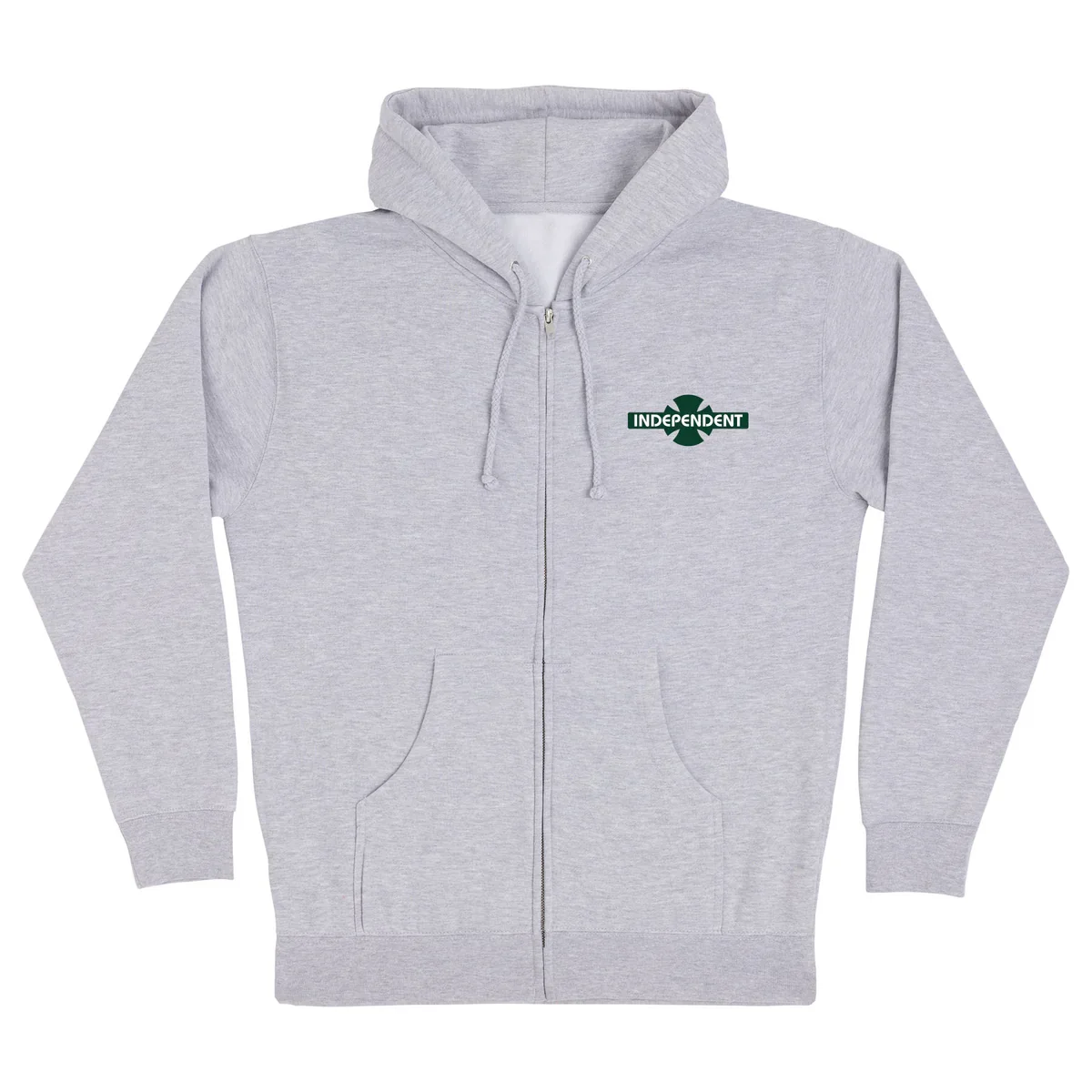Independent Truck Co OGBC Legacy HW Grey Zip Hooded Sweatshirt - Image 2