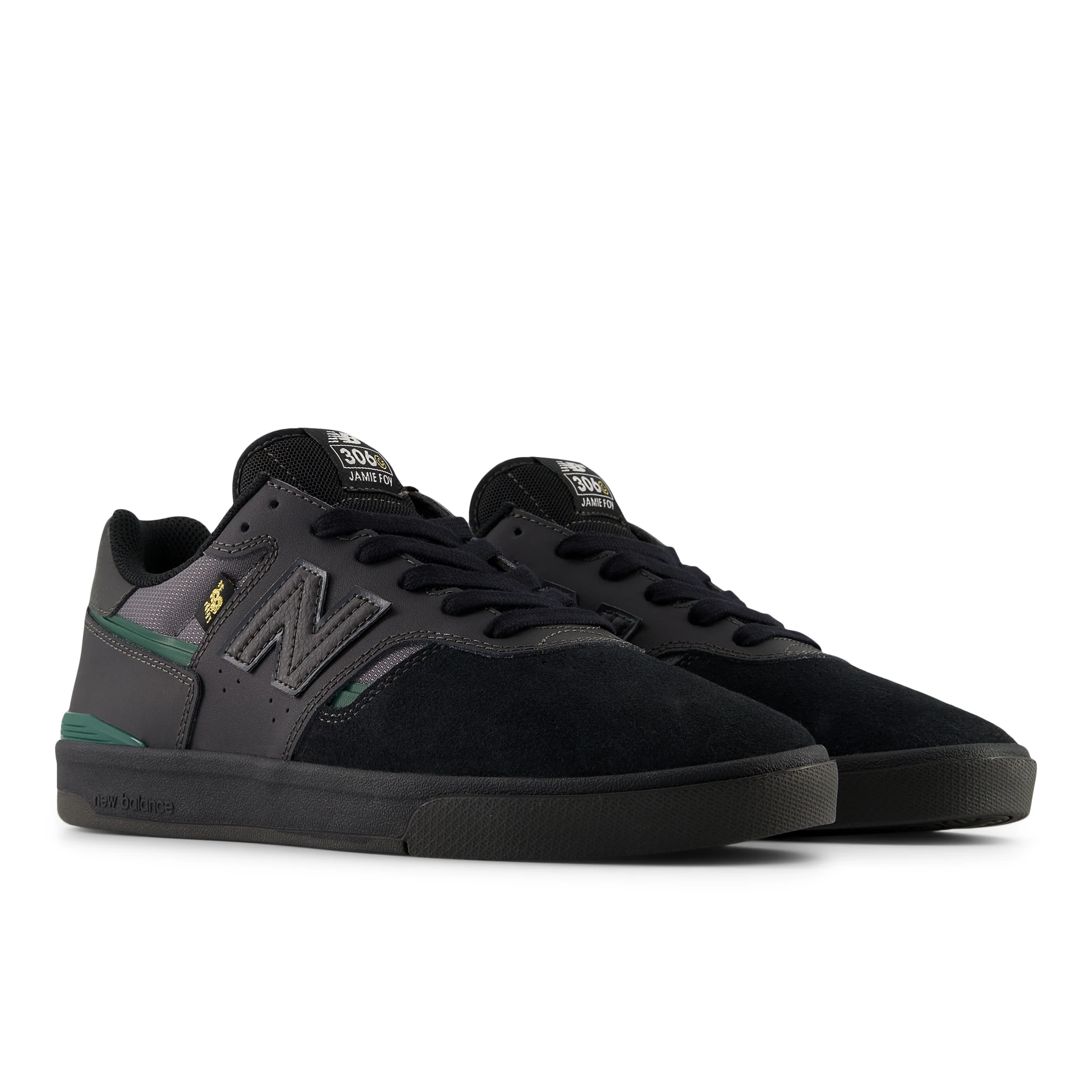 New Balance Numeric Jamie Foy Cupsole (Black/Green) - Image 2