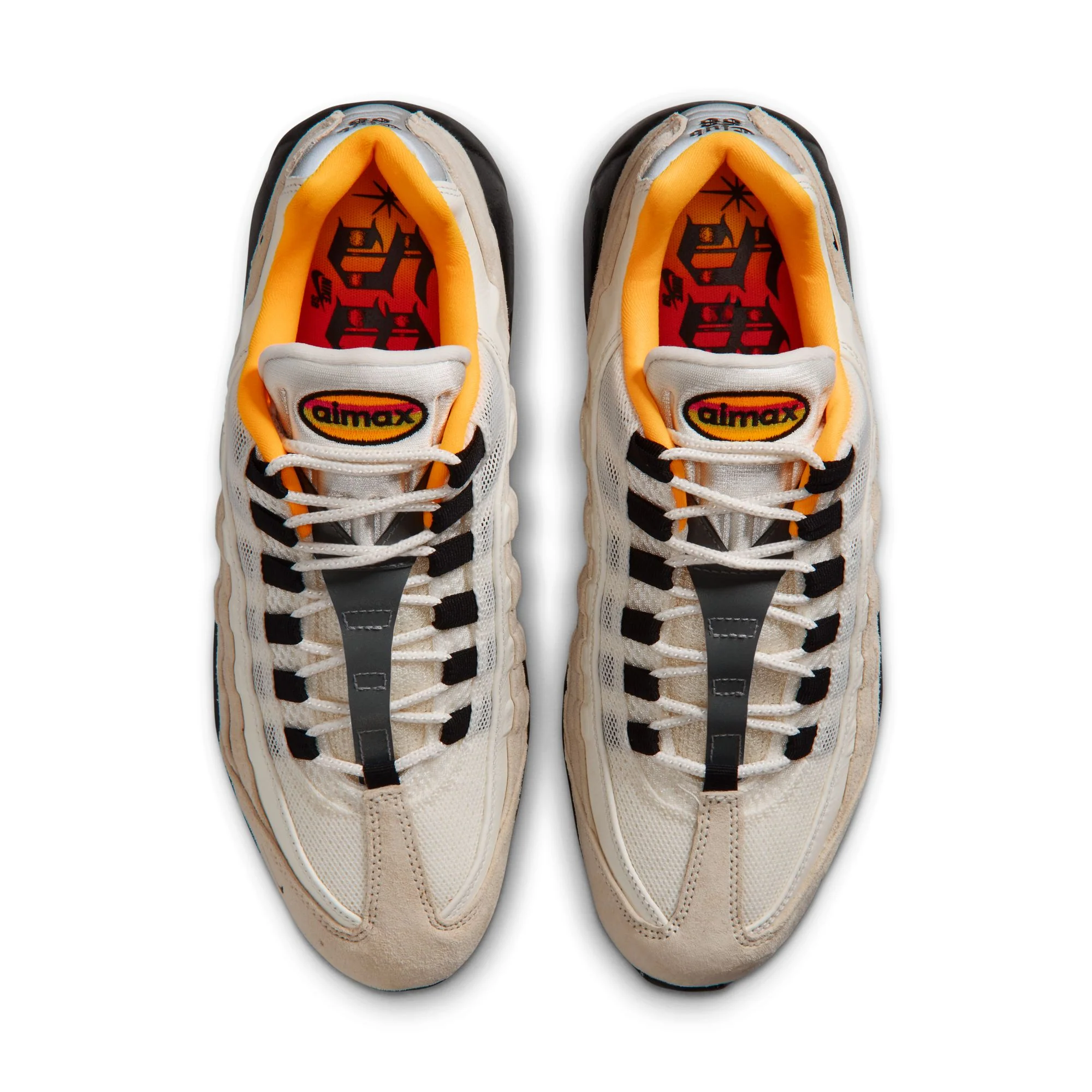 Nike SB Air Max 95 "Club 58" (SAIL/BLACK-LASER ORANGE) - Image 4
