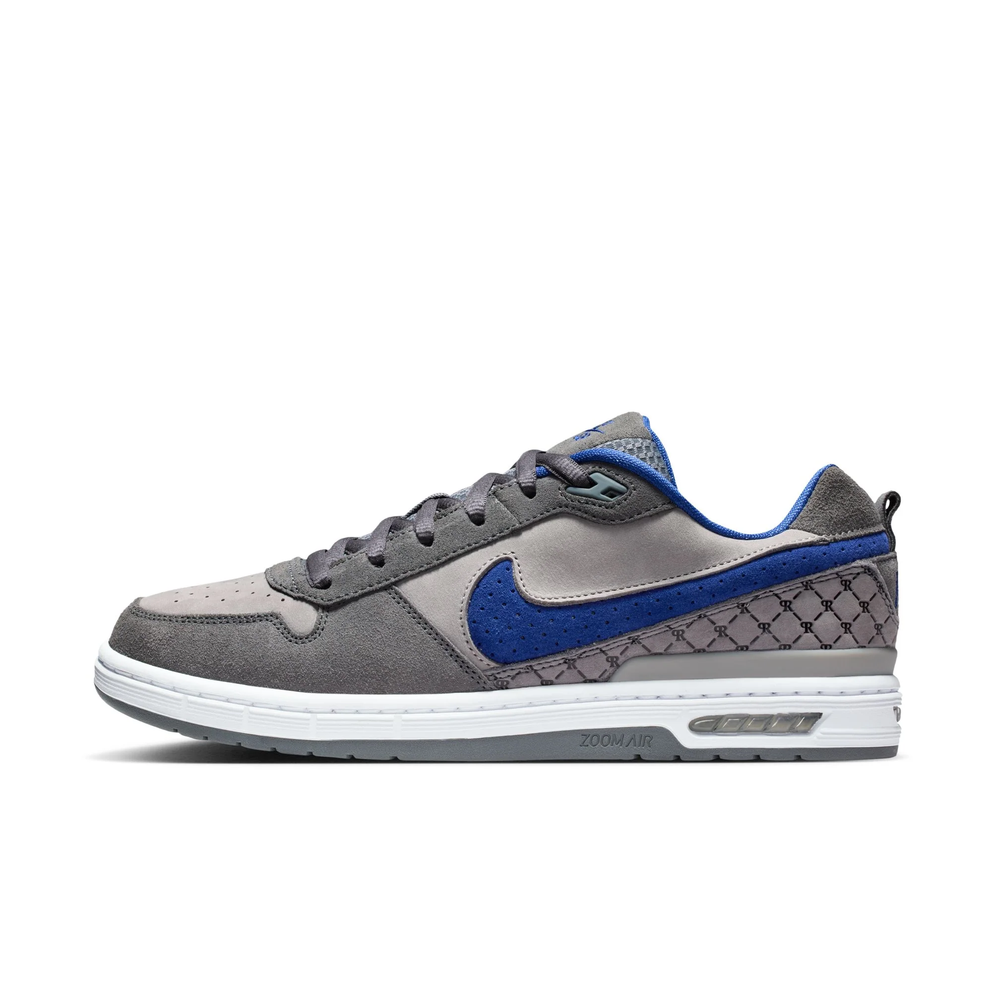 Nike SB Paul Rodriguez Zoom Air Low (Flint Grey/Deep Royal Blue) - Image 3