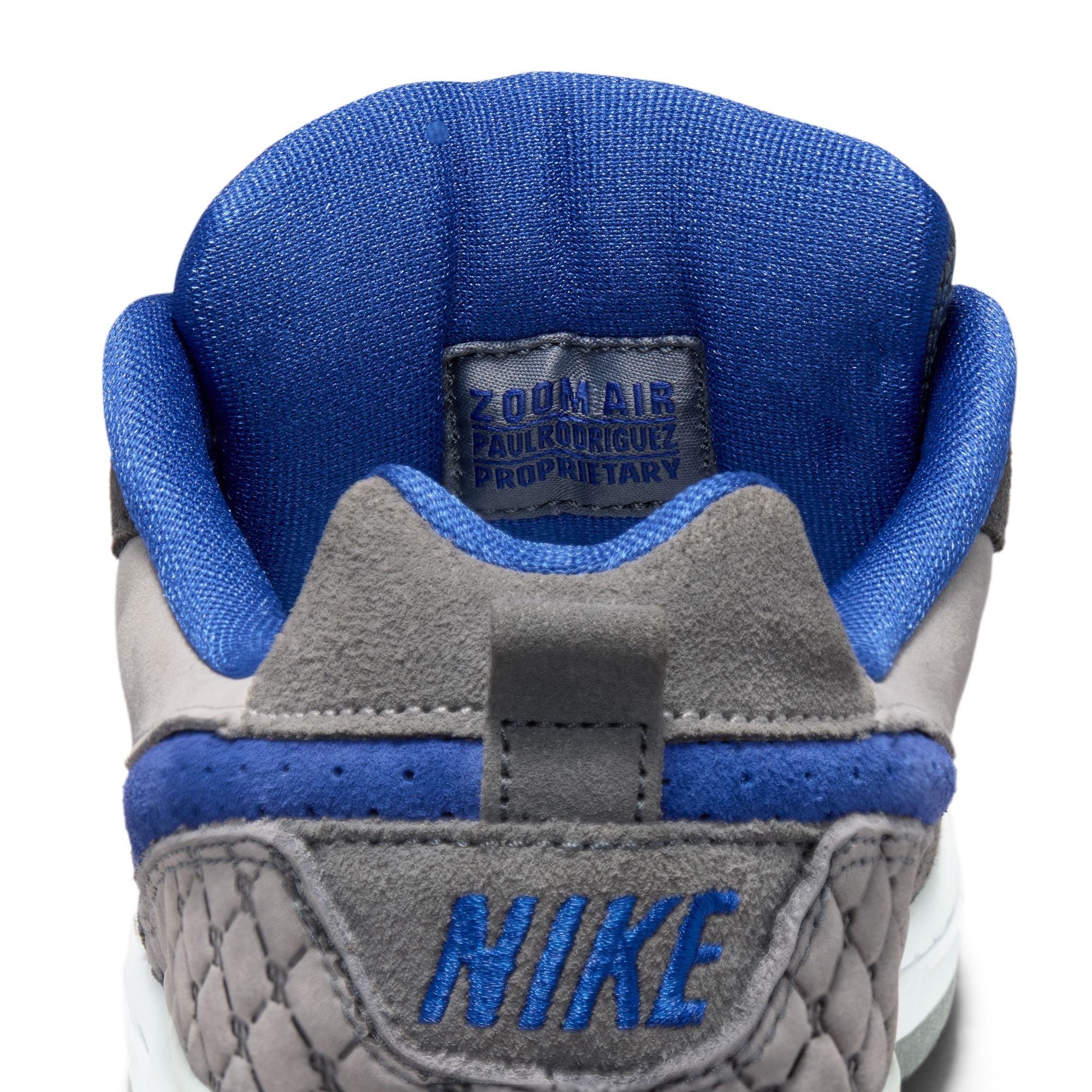 Nike SB Paul Rodriguez Zoom Air Low (Flint Grey/Deep Royal Blue) - Image 8