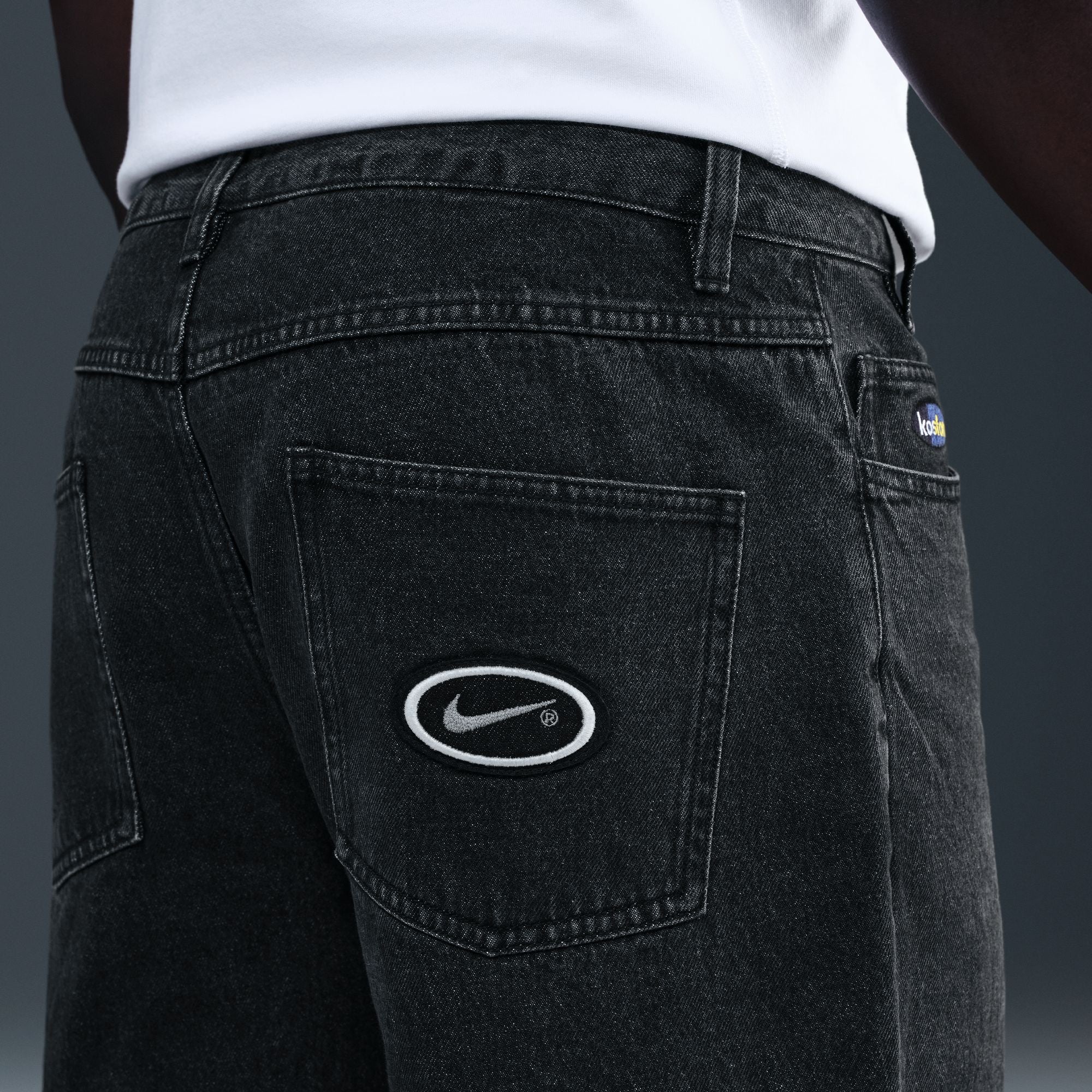 Nike SB x Eric Koston Loose Denim Skate Pants (Black) - Image 2