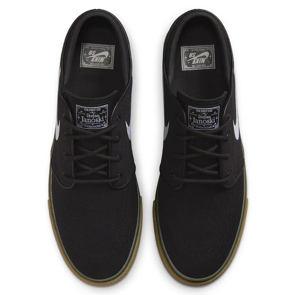 Nike SB Zoom Janoski OG+ Canvas (Black/White/Gum) - Image 3