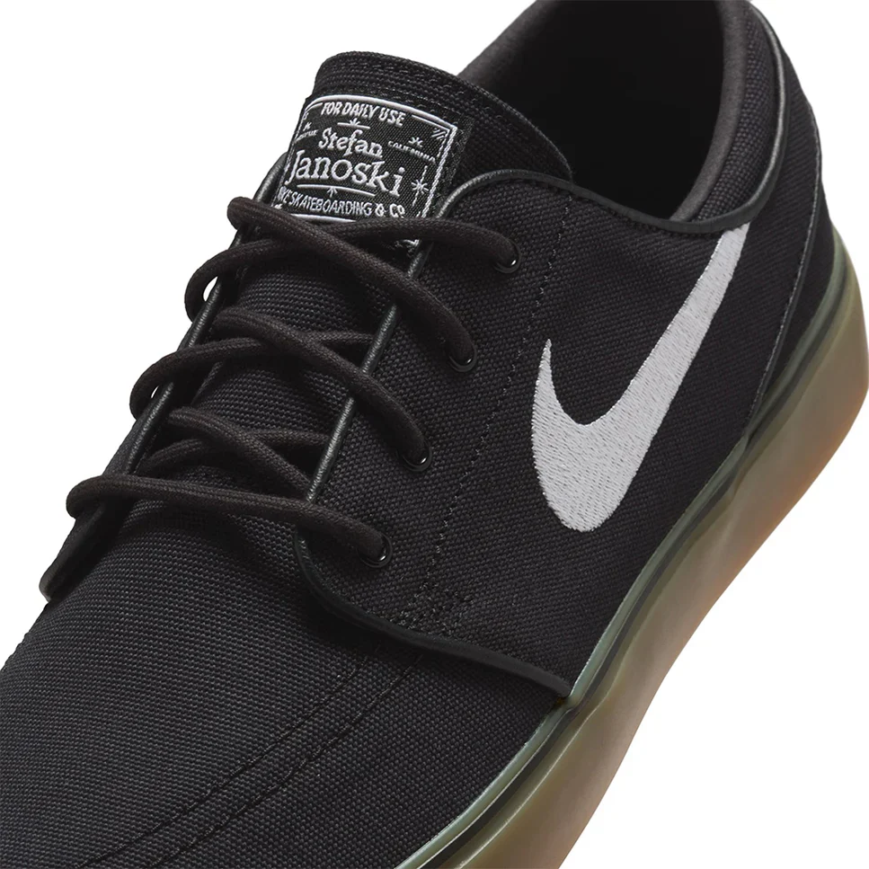Nike SB Zoom Janoski OG+ Canvas (Black/White/Gum) - Image 4