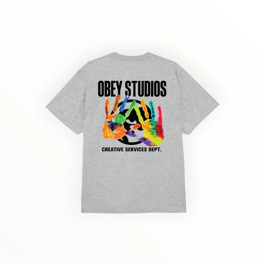 OBEY Creative Services Dept. Tee - Heather Grey