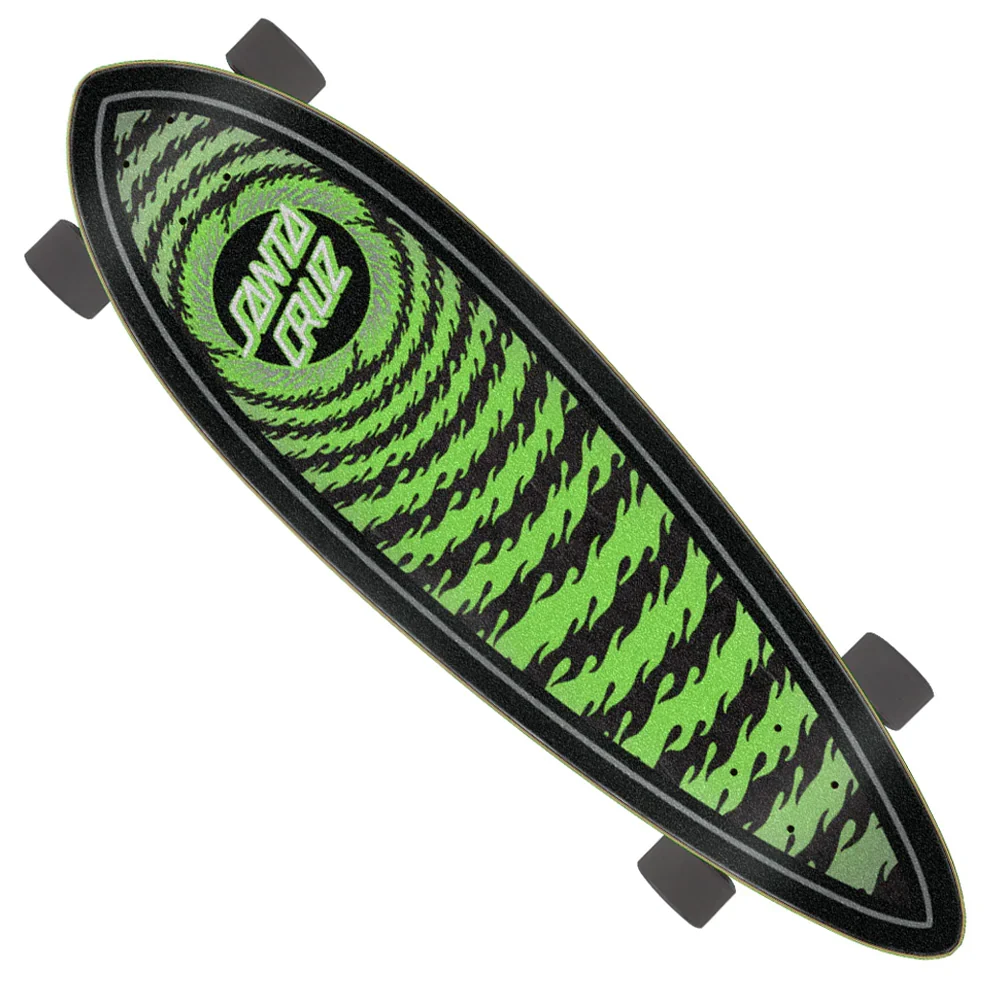 Santa Cruz Flame Ringed Dot Santa Cruz Pintail Cruiser 9.2" - Image 2