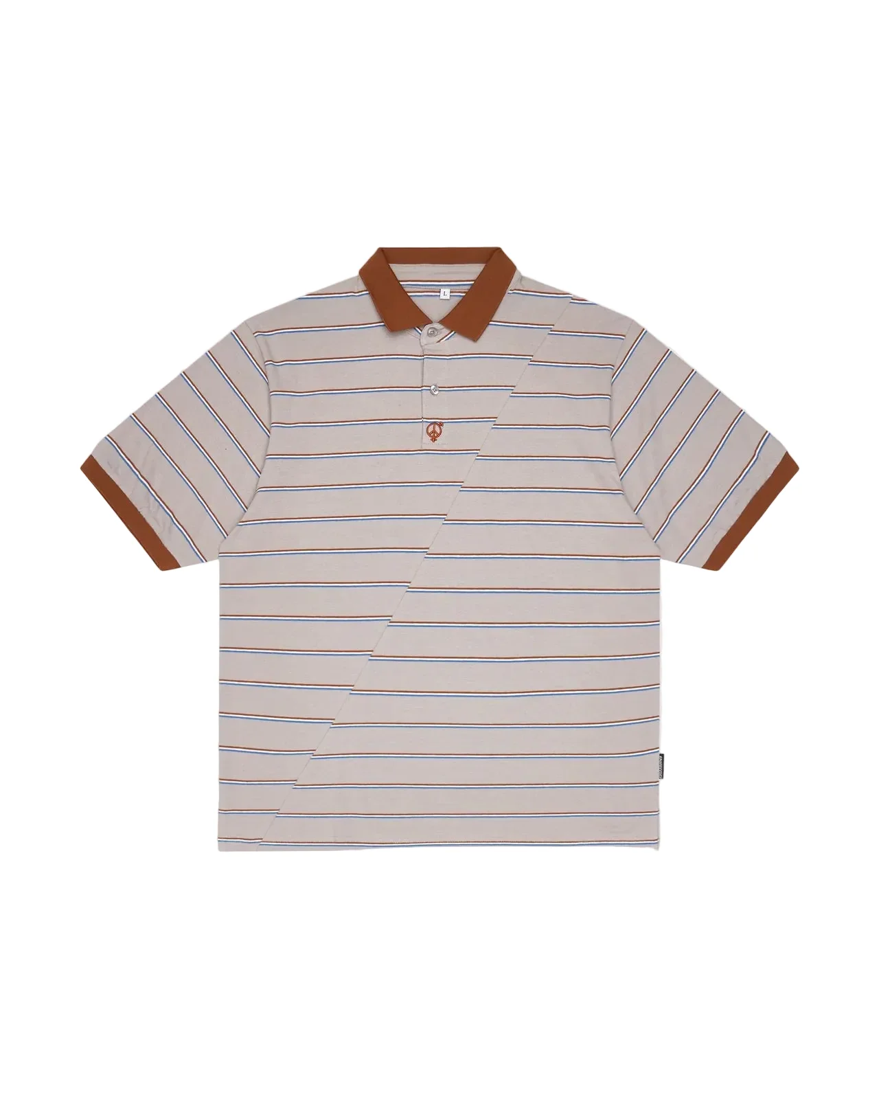 Sex Hippies Split Striped Polo Shirt