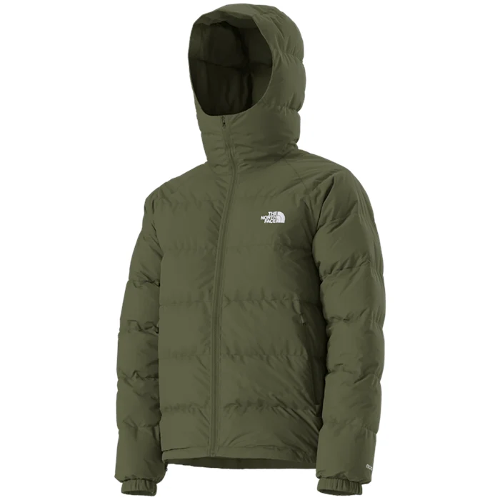 The North Face Men's Hydrenalite Down Printed Hoodie (Woodland Green) - Image 2