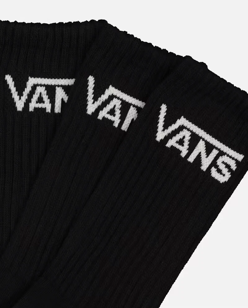 Vans Crew Sock Black 3 Pack - Image 2